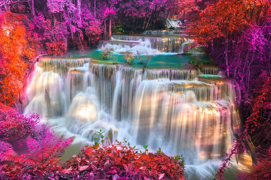 Fototapeta Huai Mae Khamin Waterfall