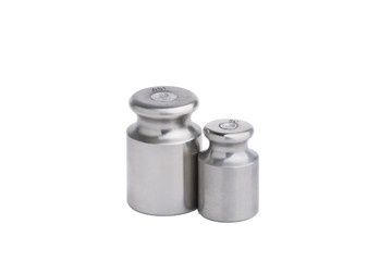 Metal chrome weight isolated