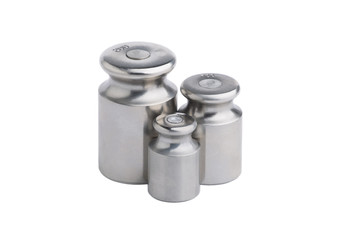 Metal chrome weight isolated