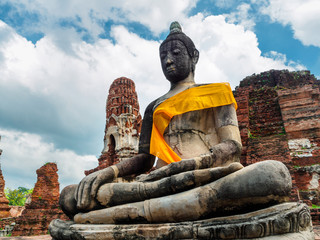Ancient statue of buddha