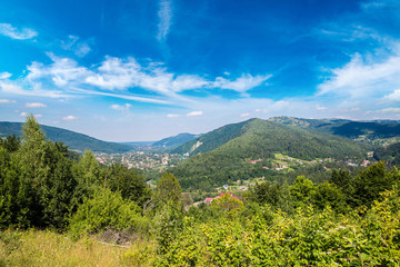 Naklejka premium Mountains in Carpathians, Ukraine