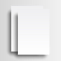 two paper mockup a4