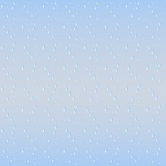 Rain drops seamless vector background.