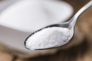 White Sugar on a spoon