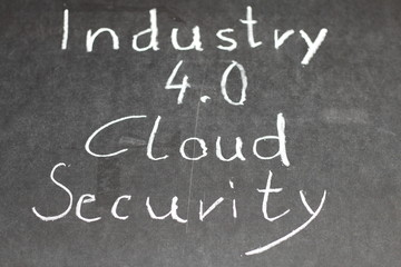 Obraz premium Industry 4.0 Cloud Security