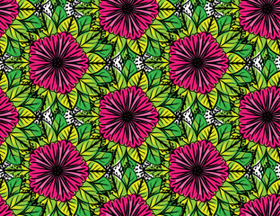 Colorful floral pattern