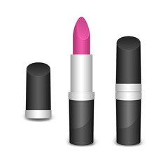 Lipstick on a white background