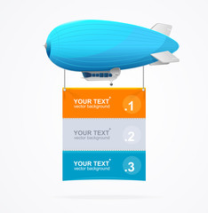 Dirigible Menu Concept. Vector © mouse_md