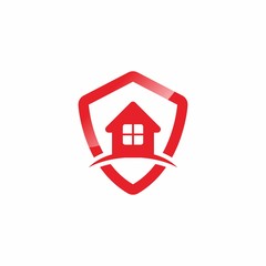 Fototapeta na wymiar Shield Logo House