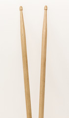Wood Drumsticks isolated in white background