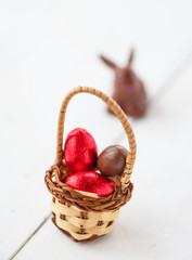 Chocolate eggs for Easter