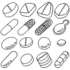 vector set of medicine