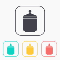 kitchen icon of jar