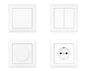 Power Socket, Dimmer and Light Switches set