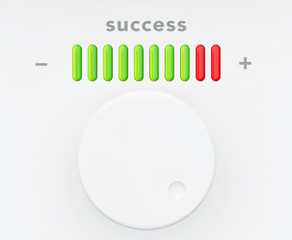 Control Knob with Success Progress Scale