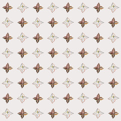 Seamless pattern with floral ornament.