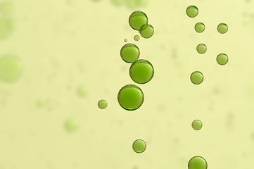 Green air  bubble