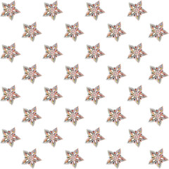 Seamless pattern with floral ornament.