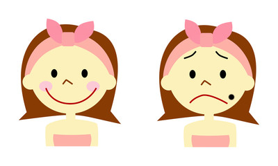 ホクロを気にする女性