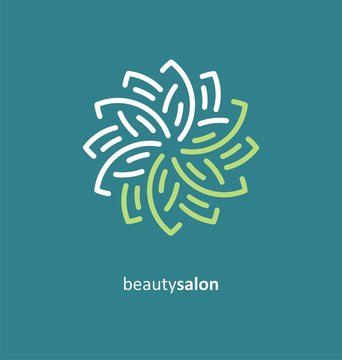 Beauty salon creative symbol concept