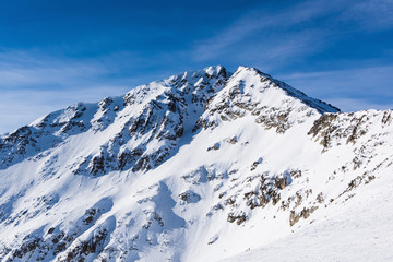 Fototapeta na wymiar snow-capped mountains