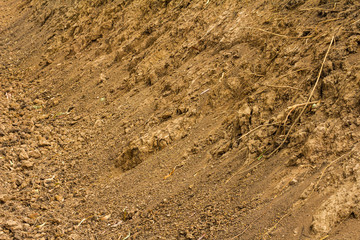 Dig the soil barren.