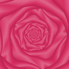 Spiral Rose in Pink / An abstract fractal image with a spiral rose design in pink.