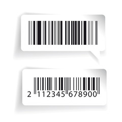 Barcode labels vector set