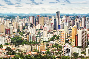 Fototapeta premium Curitiba cityscape, Parana State, Brazil.