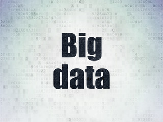 Data concept: Big Data on Digital Paper background