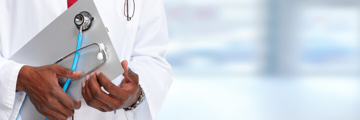 Hands of medical doctor.