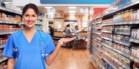 Doctor pharmacist woman.