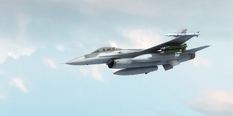 Fototapeta na wymiar Fighter jet / 3d render