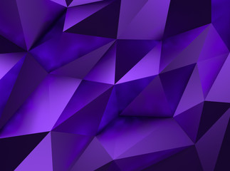 Fototapeta premium Purple Low Poly Background