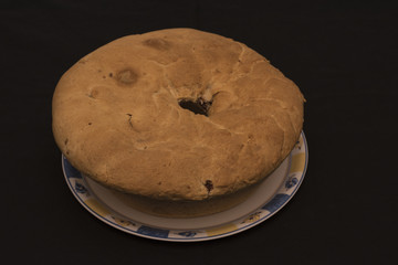 Casatiello typical rustic food Ester.