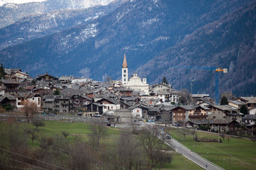 La Salle Valle d'Aosta Italia - obrazy, fototapety, plakaty