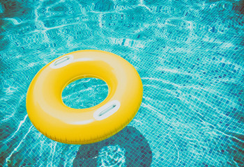 rubber ring in pool