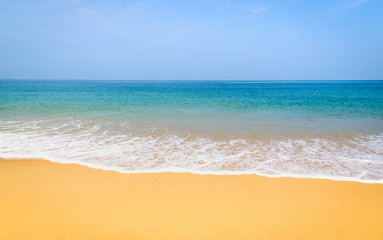 Fototapeta na wymiar Beautiful beach and tropical sea in Phuket, Thailand.