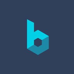 Letter B technology logo icon design template elements © arbuzu