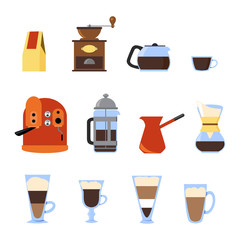 Flat Coffee Icons