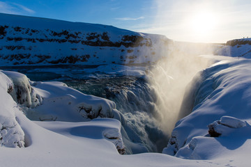 Fototapeta premium The stunning Gullfoss falls