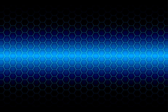 blue hexagon background