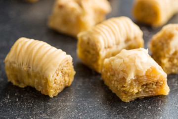 sweet baklava dessert