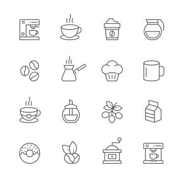 Coffee icons.