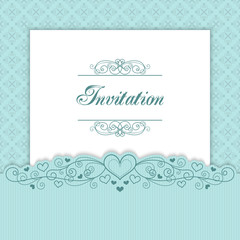 Vintage invitation template