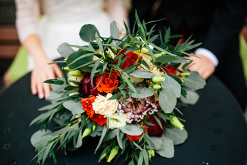 Beautiful wedding bouquet