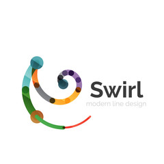 Vector swirl circle logo