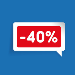 Sale label speech bubble