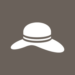 Towel & Hanger Icon on Dark Gray Color. Eps-10.