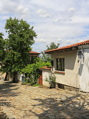 Fototapeta na wymiar old street in Plovdiv - Bulgaria